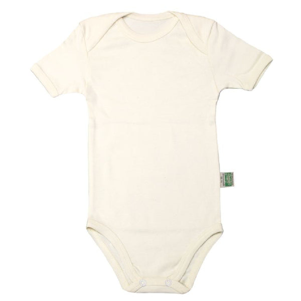 Baby Body Kurzarm Natur aus Baumwolle
