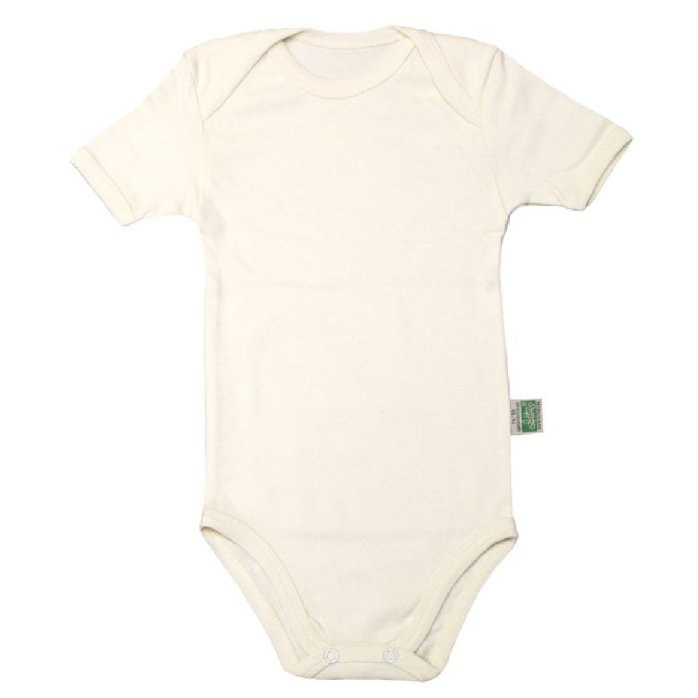 Baby Body Kurzarm Natur aus Baumwolle