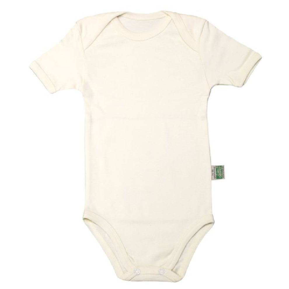Baby Body Kurzarm Natur aus Baumwolle