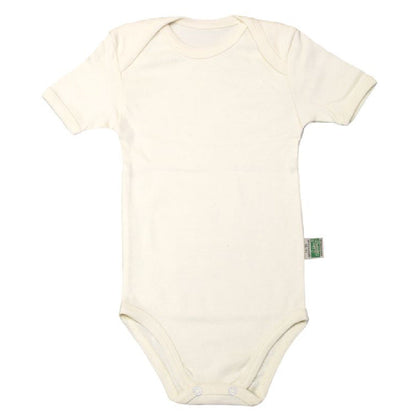 Baby Body Kurzarm Natur aus Baumwolle