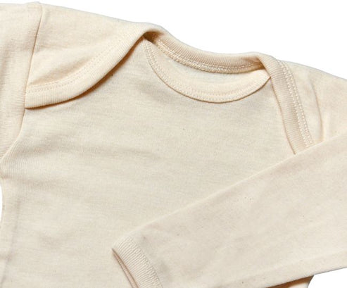 Baby Body Langarm Natur aus Baumwolle