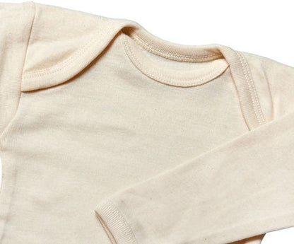 Baby Body Langarm Natur aus Baumwolle