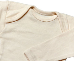 Baby Body Langarm Natur aus Baumwolle
