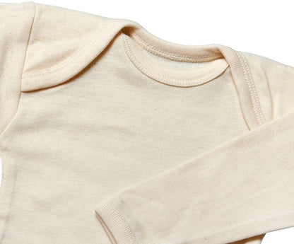 Baby Body Langarm Natur aus Baumwolle